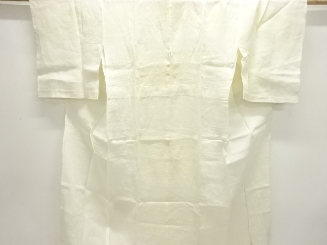JAPANESE KIMONO / ANTIQUE HONMA OPENWORK LEAF PATTERN JUBAN